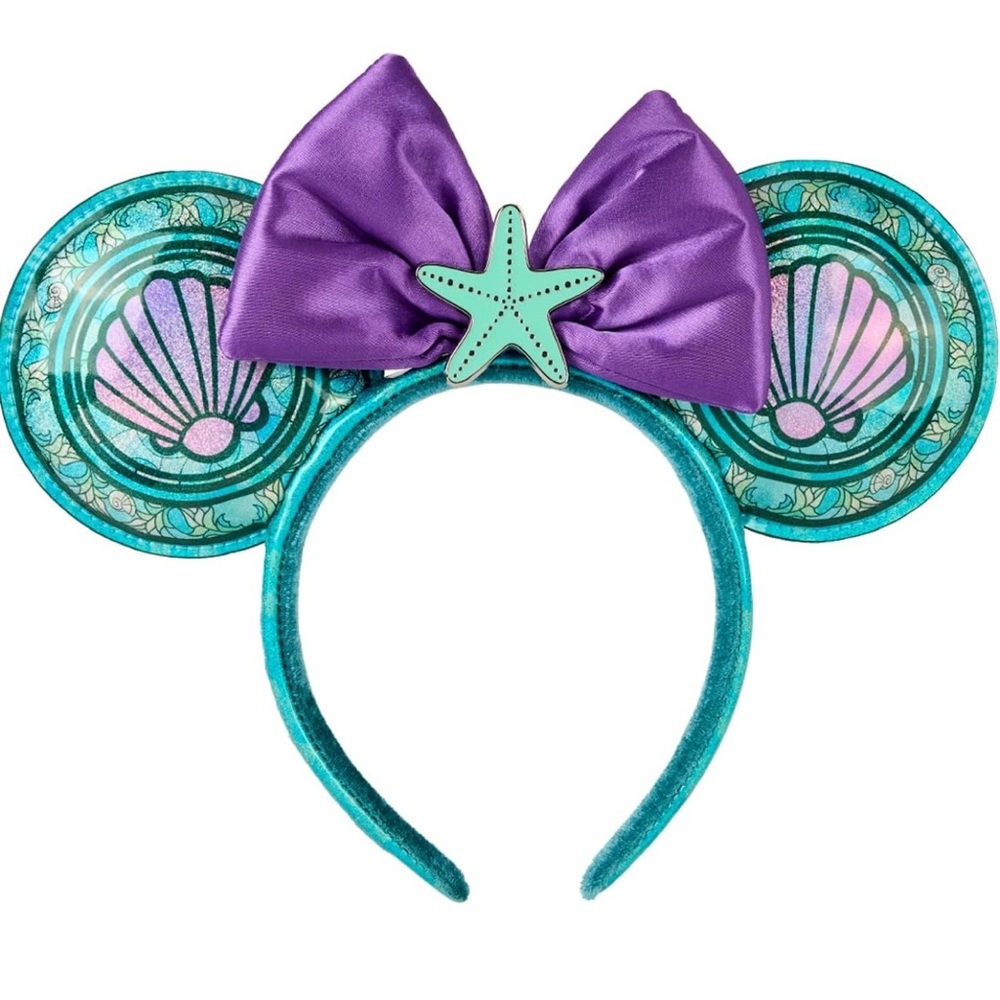 Loungefly Disney Princess Stained Glass Collection: Little Mermaid Ariel Ears